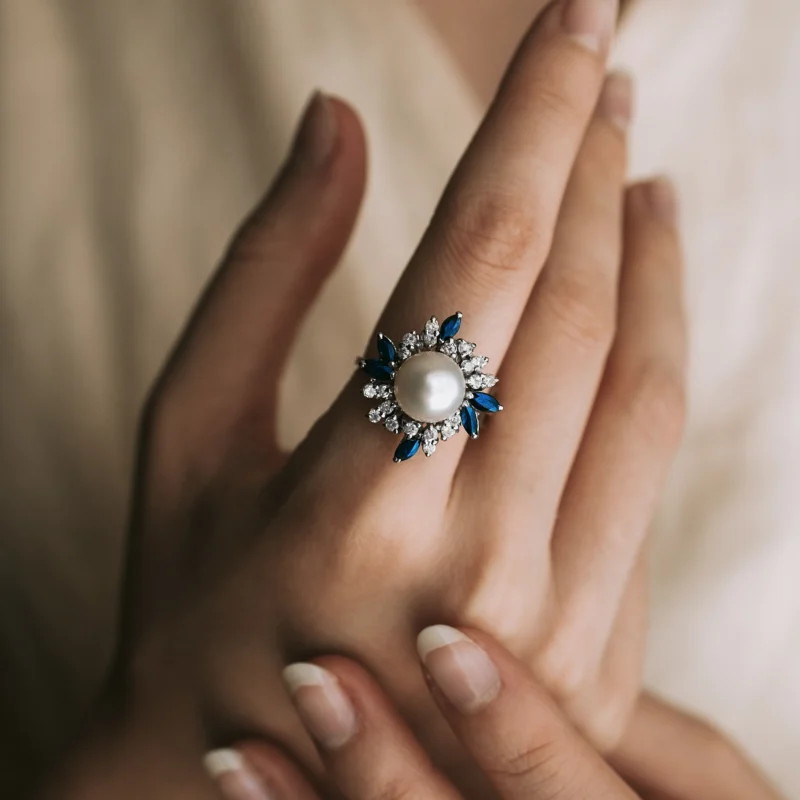 Alternative view of S5489 - Roseta vintage perla