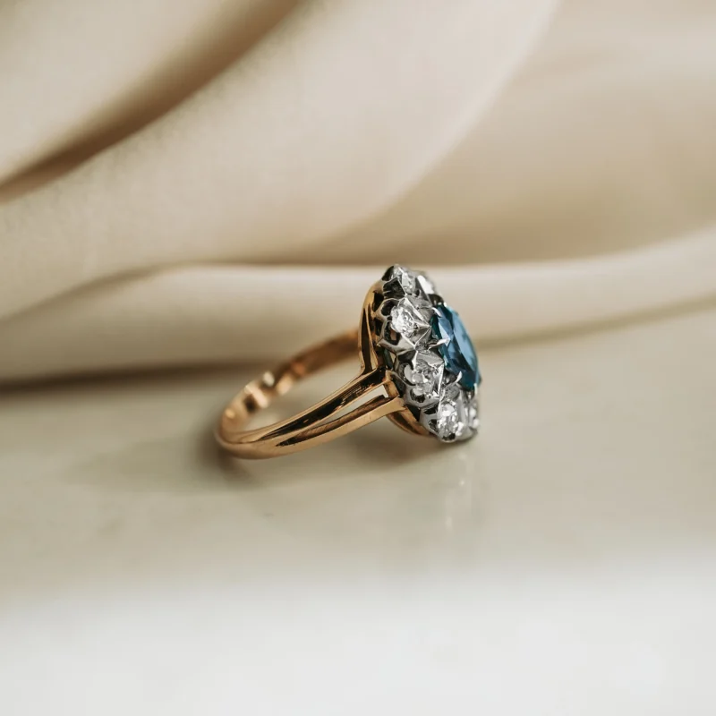 S5293 - Roseta topacio y diamantes - Imagen 3