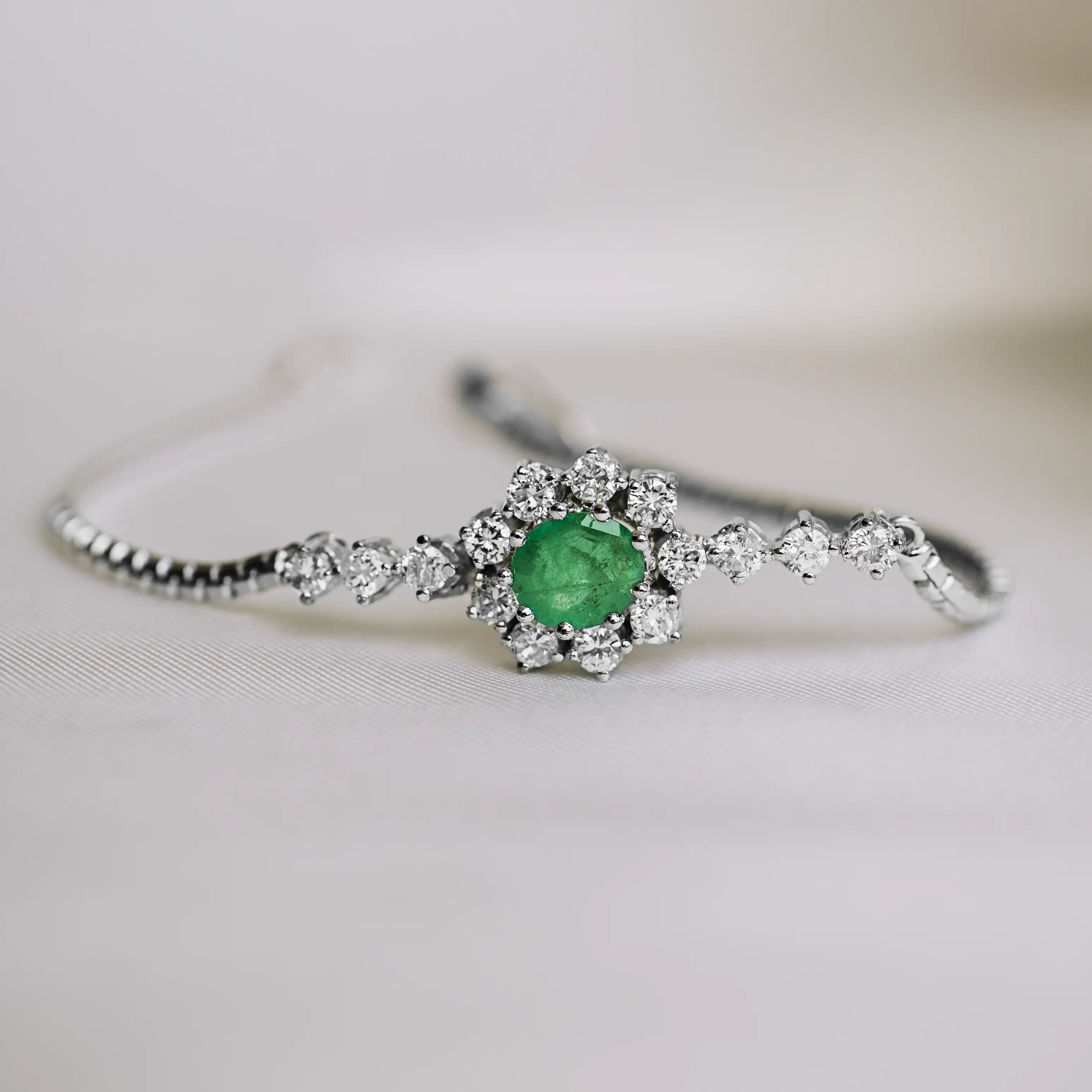PS6575 – Pulsera vintage esmeralda