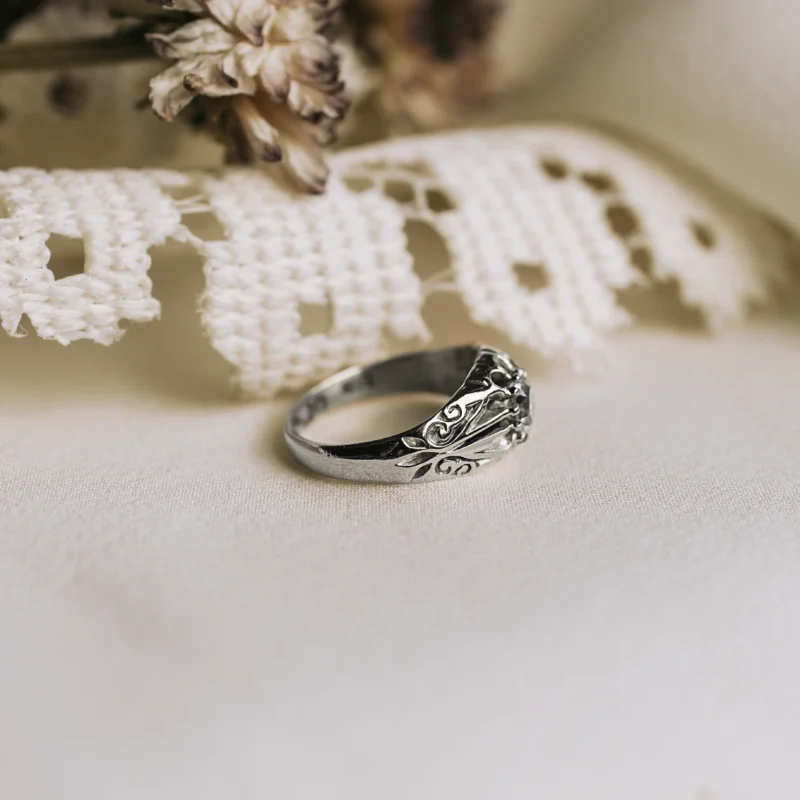 S6409 - Solitario antiguo diamante - Imagen 3