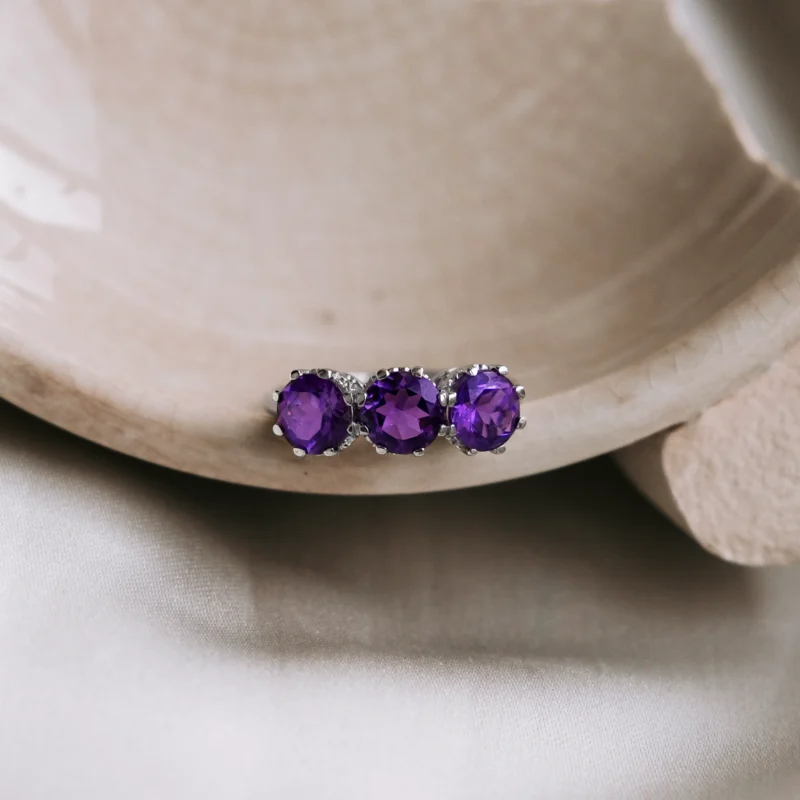 S6345 - Tresillo vintage amatistas