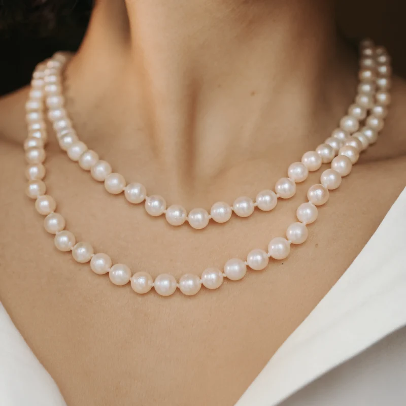 Alternative view of C6770 - Collar vintage perlas