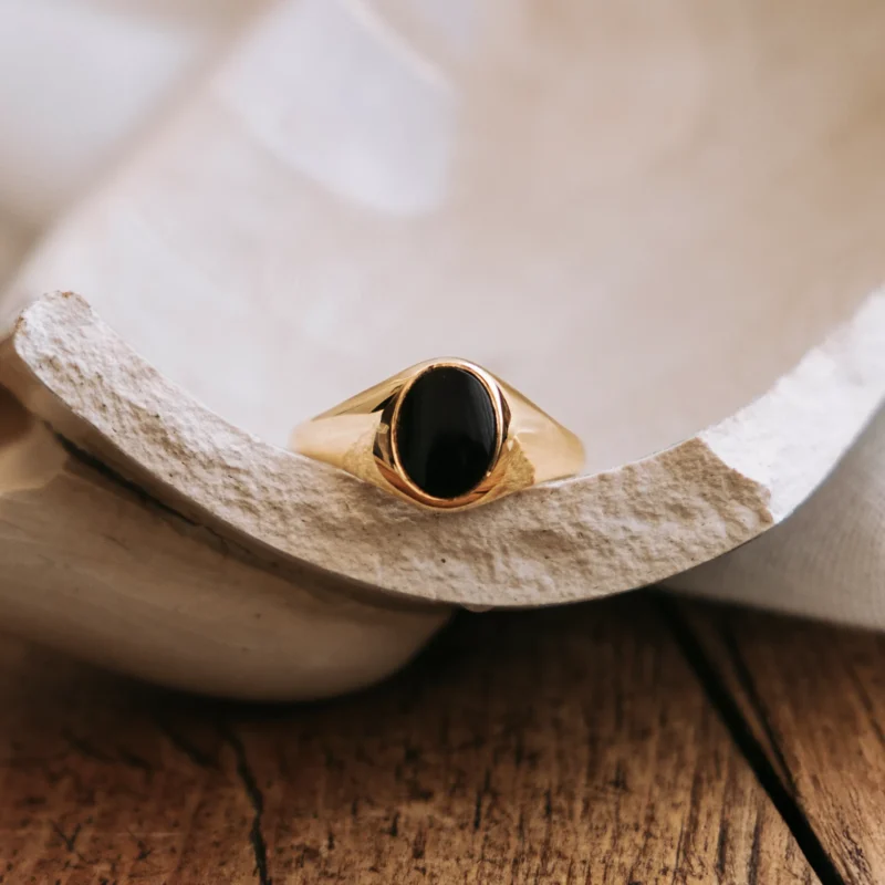 S6882 - Sello vintage ónix