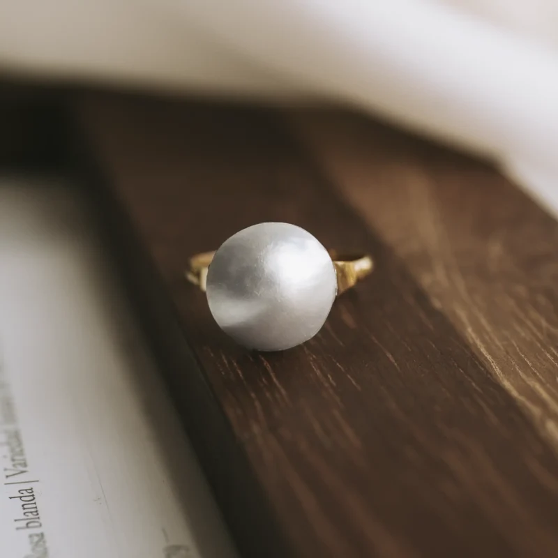 S6839 - Sortija perla mabe