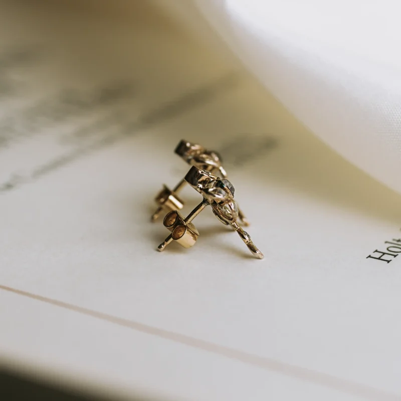 P6848 - Pendientes antiguos lazo - Imagen 3
