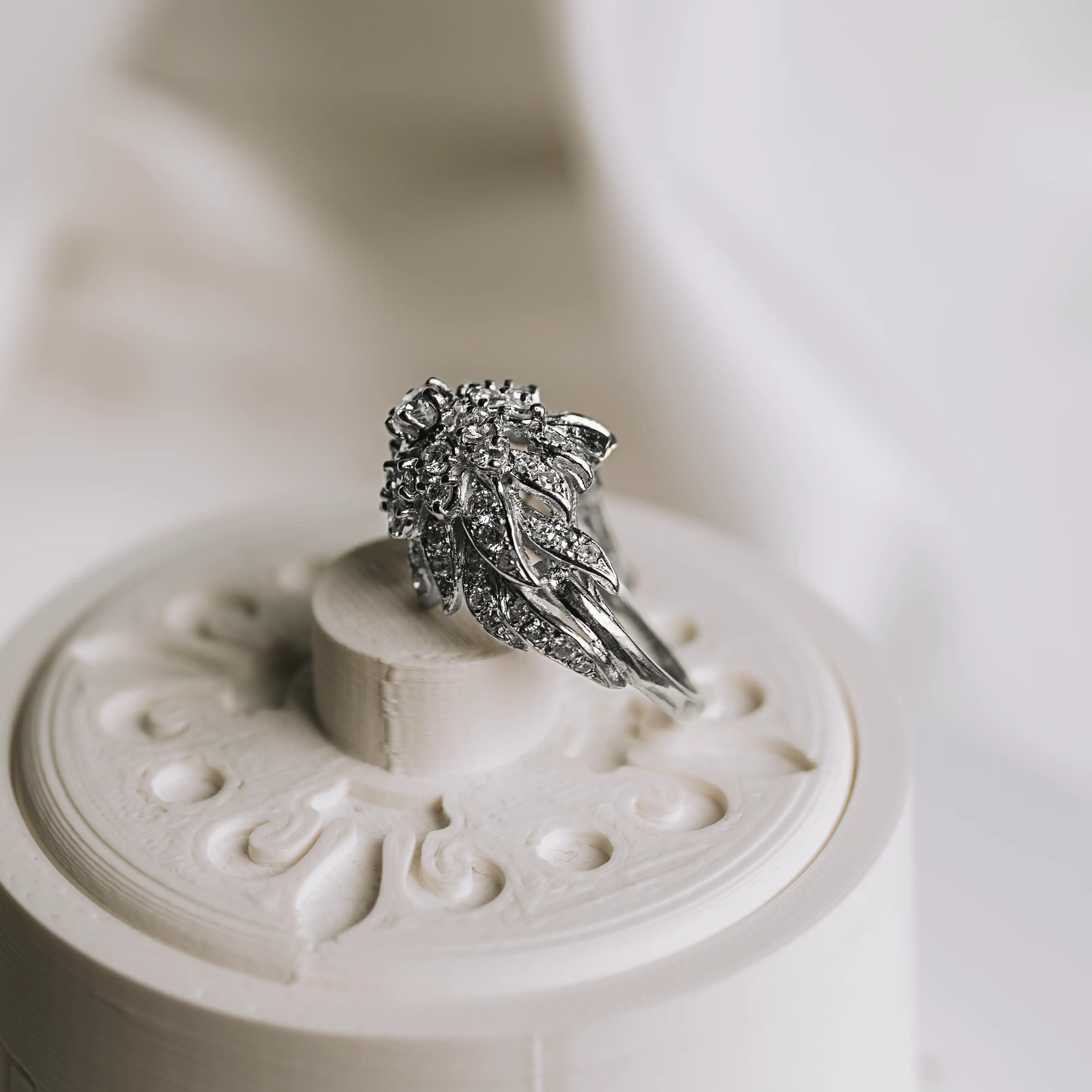 S7013 - Vintage floral ring 3 S7013 - Vintage floral ring - Image 3
