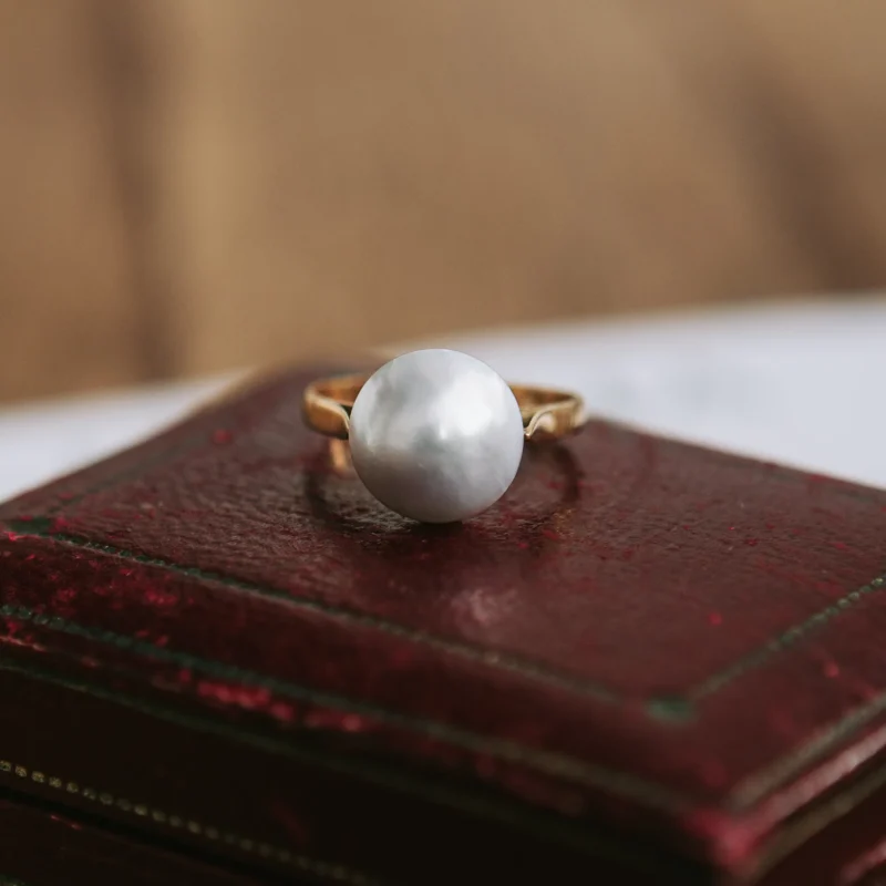 S6847 - Sortija vintage perla