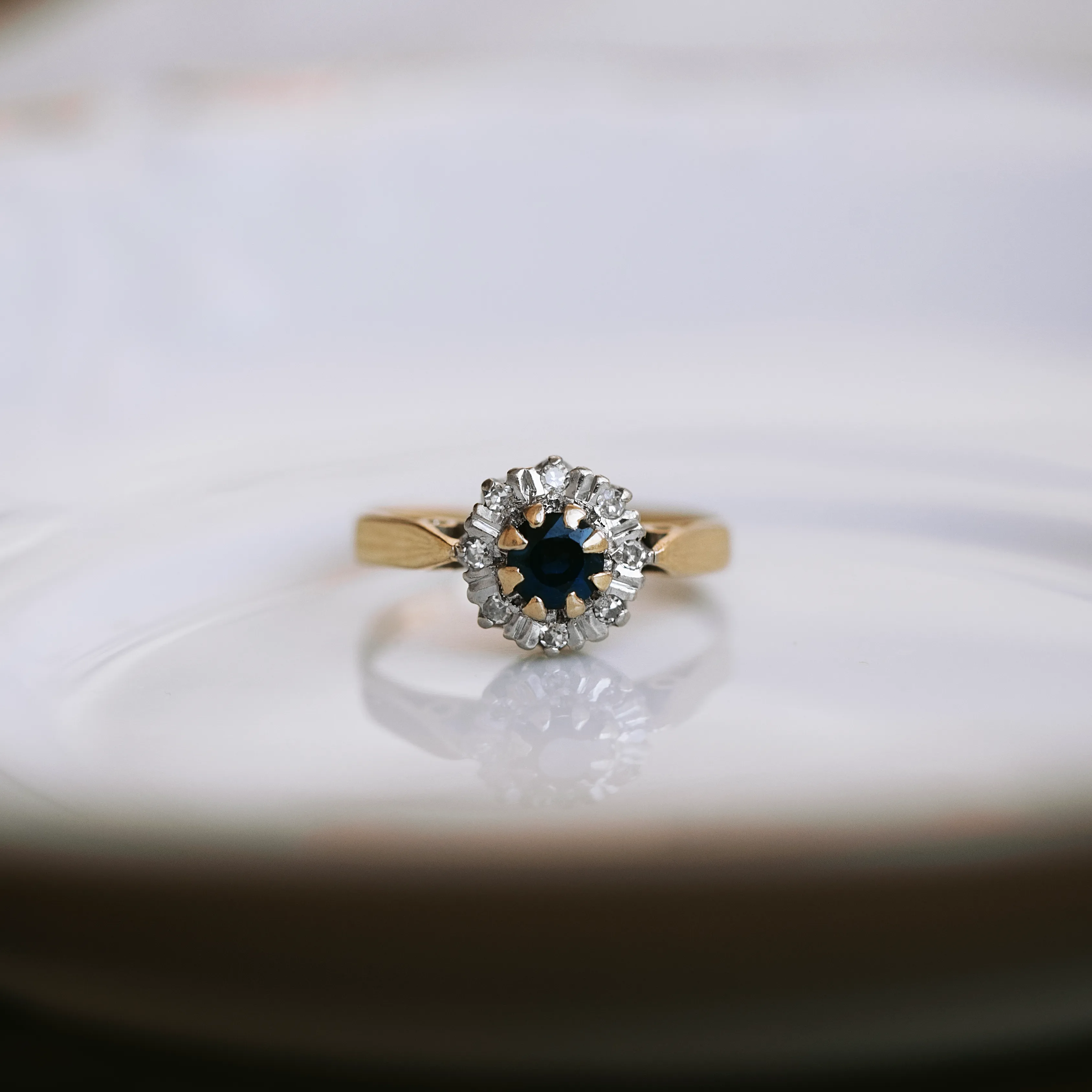 S6867 - Roseta vintage zafiro