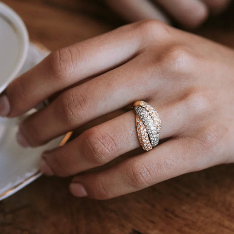 Alternative view of S7012 - Sortija tricolor