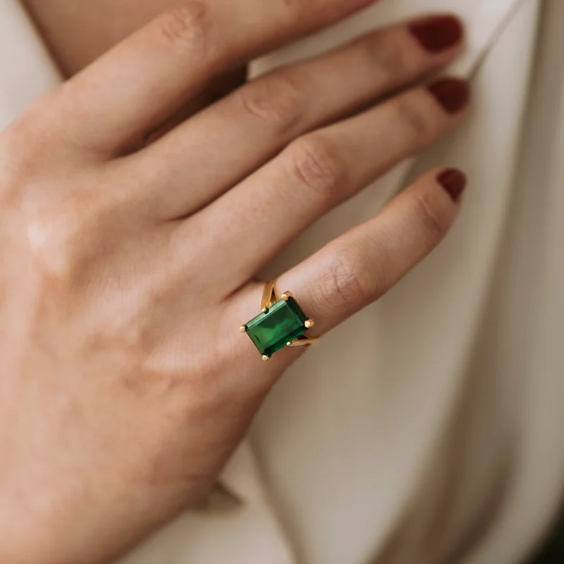 Alternative view of S7184 - Sortija turmalina