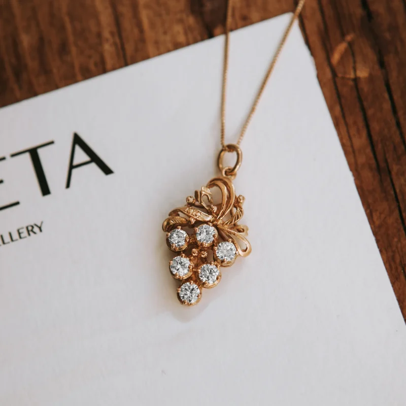 C7252 - Colgante vintage racimo