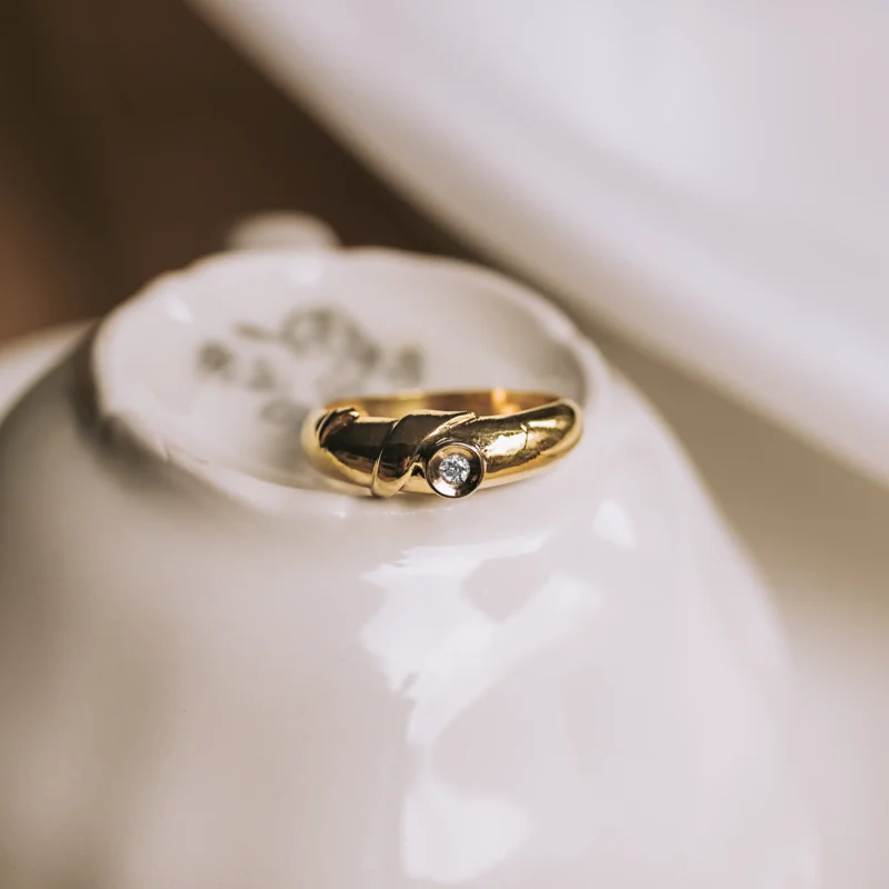 S7161 - Sortija vintage diamante