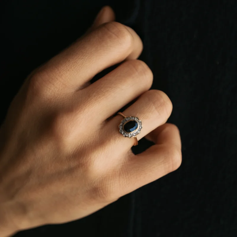 Alternative view of S6548 - Roseta vintage zafiro