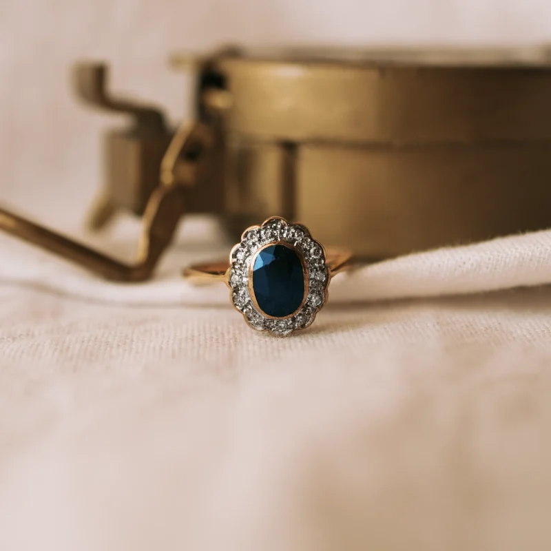 S6548 - Roseta vintage zafiro