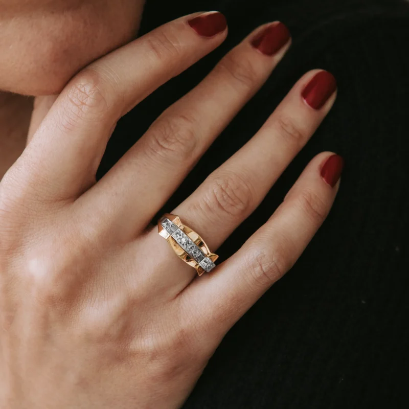 Alternative view of S7279 - Sortija chevalier