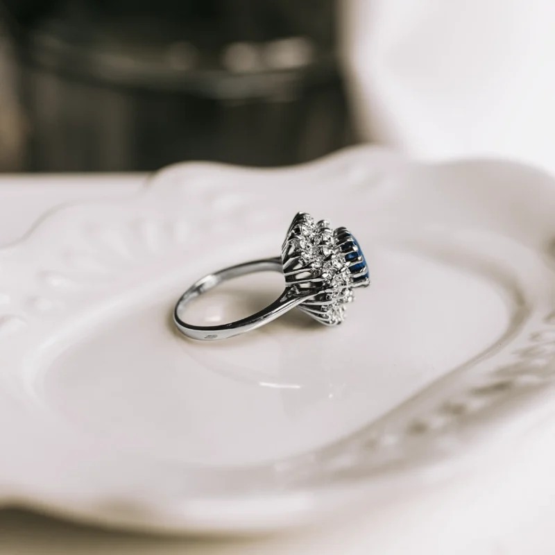S7001 - Roseta zafiro y diamantes 5 S7001 - Roseta zafiro y diamantes - Imagen 3