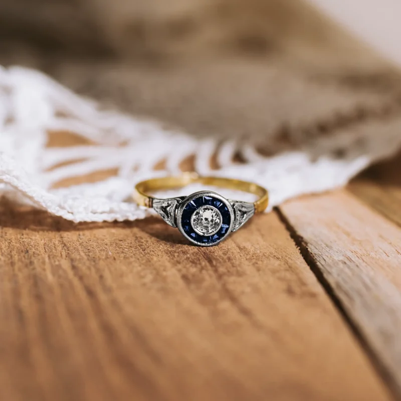 S7317 - Ojo de perdiz zafiros