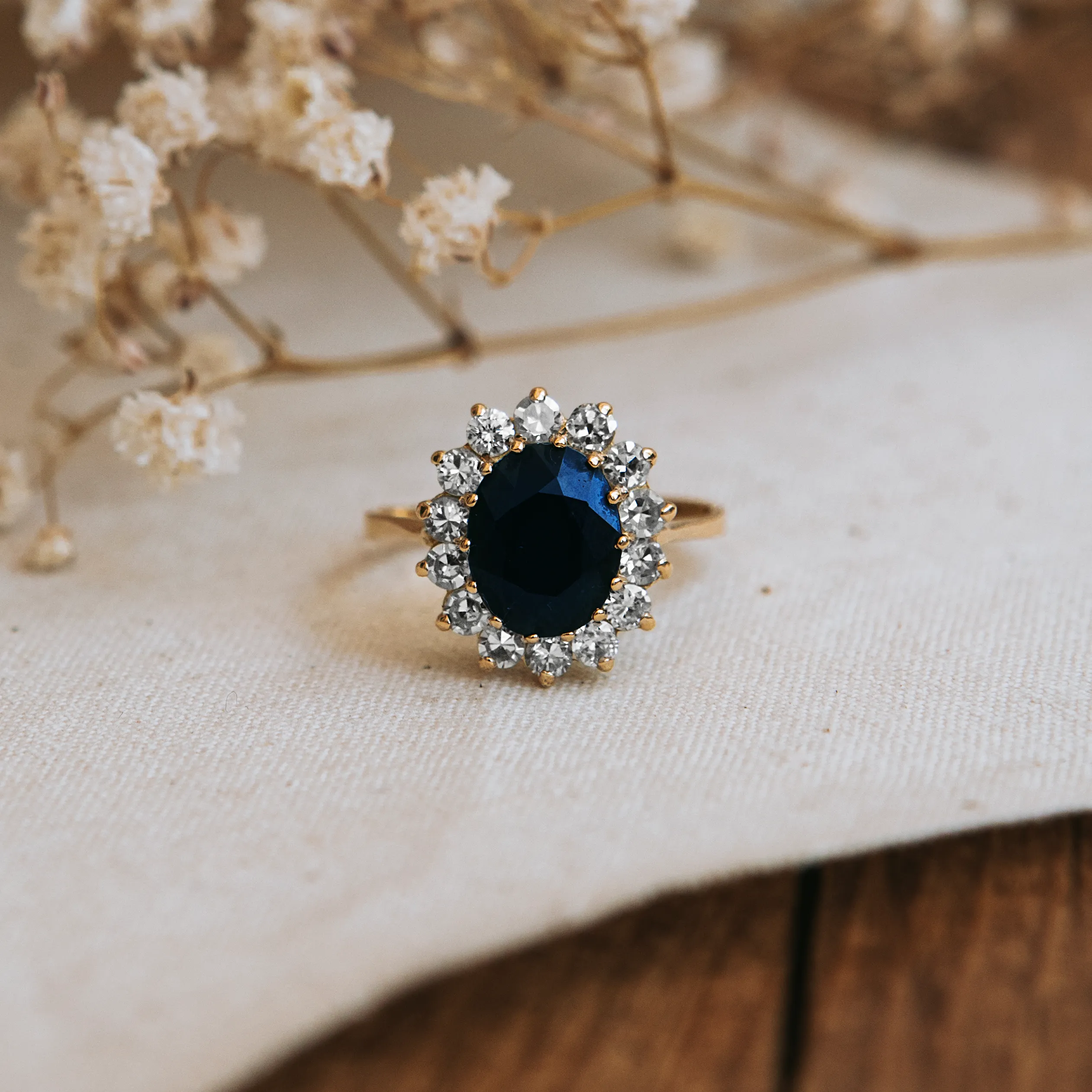 S7486 - Sapphire and Diamond Rosette 1 S7486 - Sapphire and Diamond Rosette