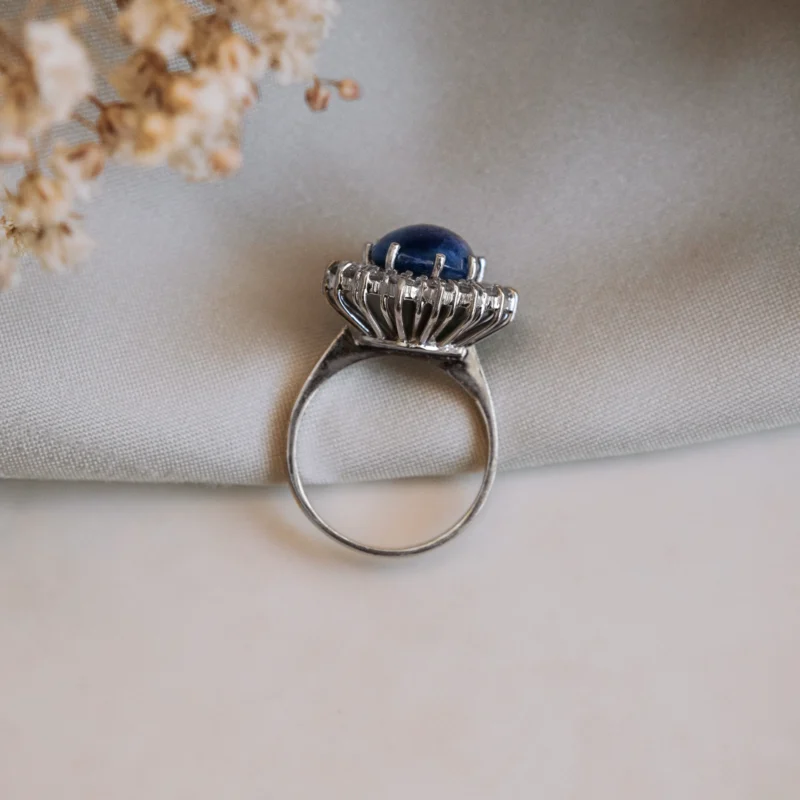 S7566 - Roseta zafiro cabujón - Imagen 3