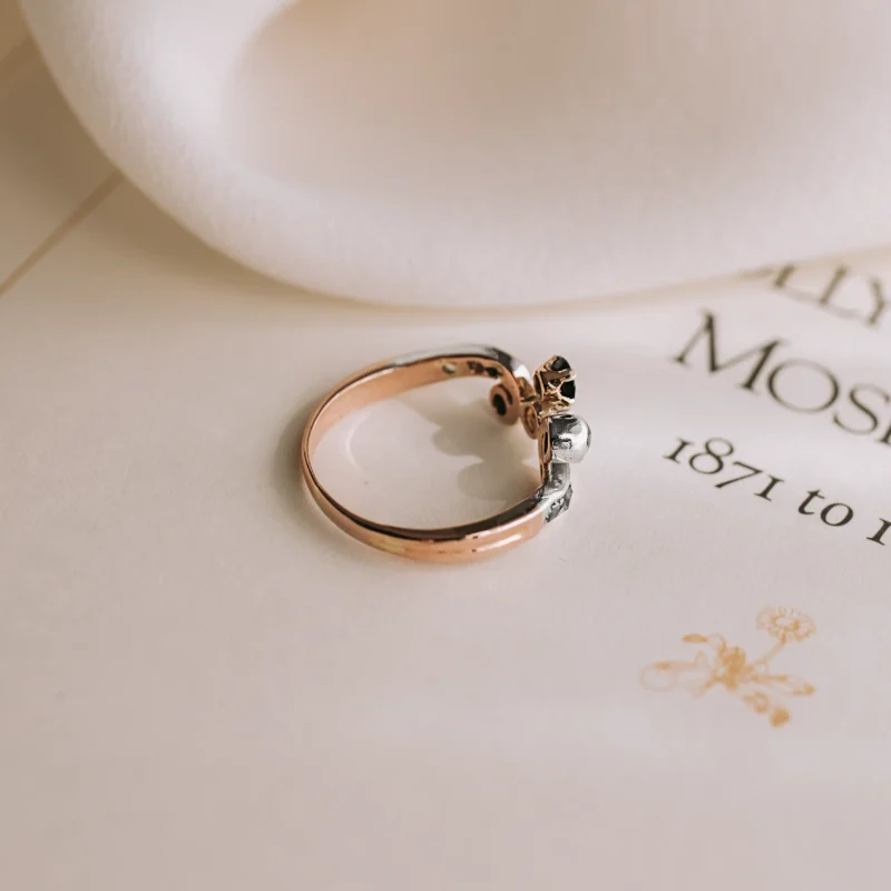 S7416 - Sortija diamantes y zafiro - Imagen 3
