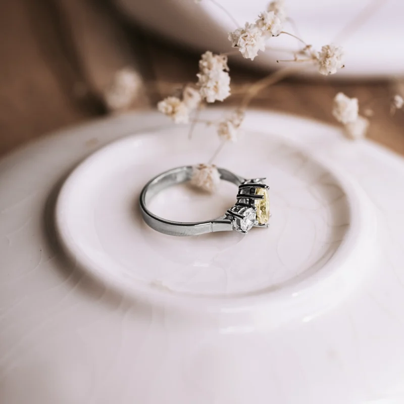 S7635 - Tresillo diamante amarillo - Imagen 3