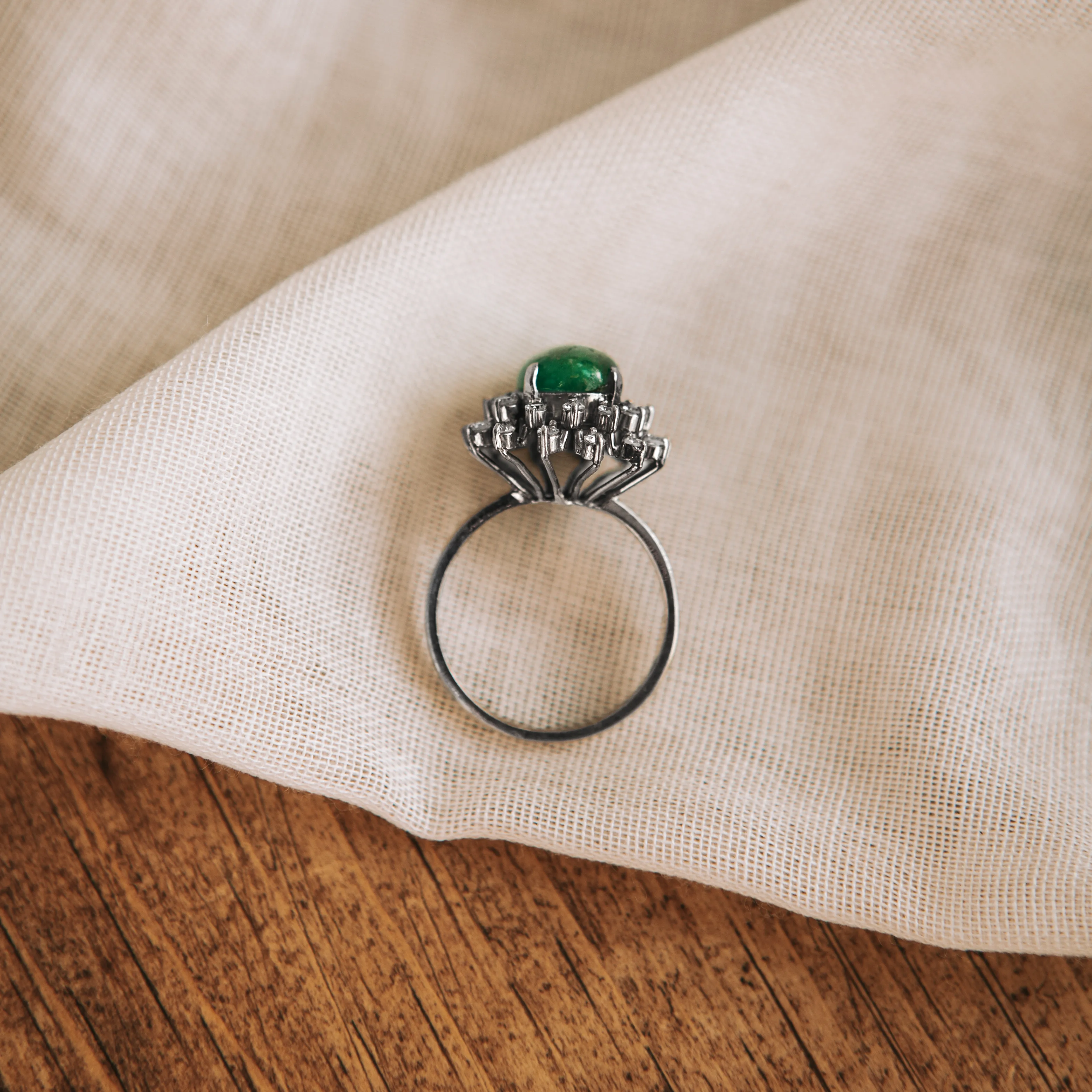 S7513 - Roseta vintage esmeralda 3 S7513 - Roseta vintage esmeralda - Imagen 3