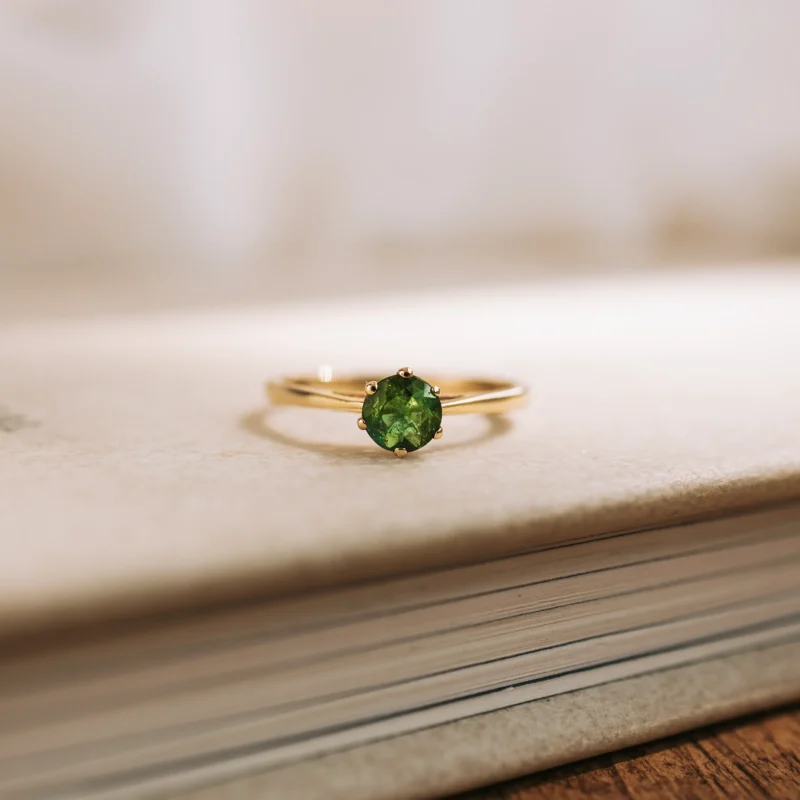 S7534 - Solitario vintage turmalina