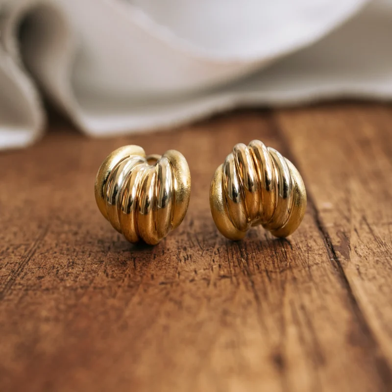 P7746 - Pendientes vintage corazón