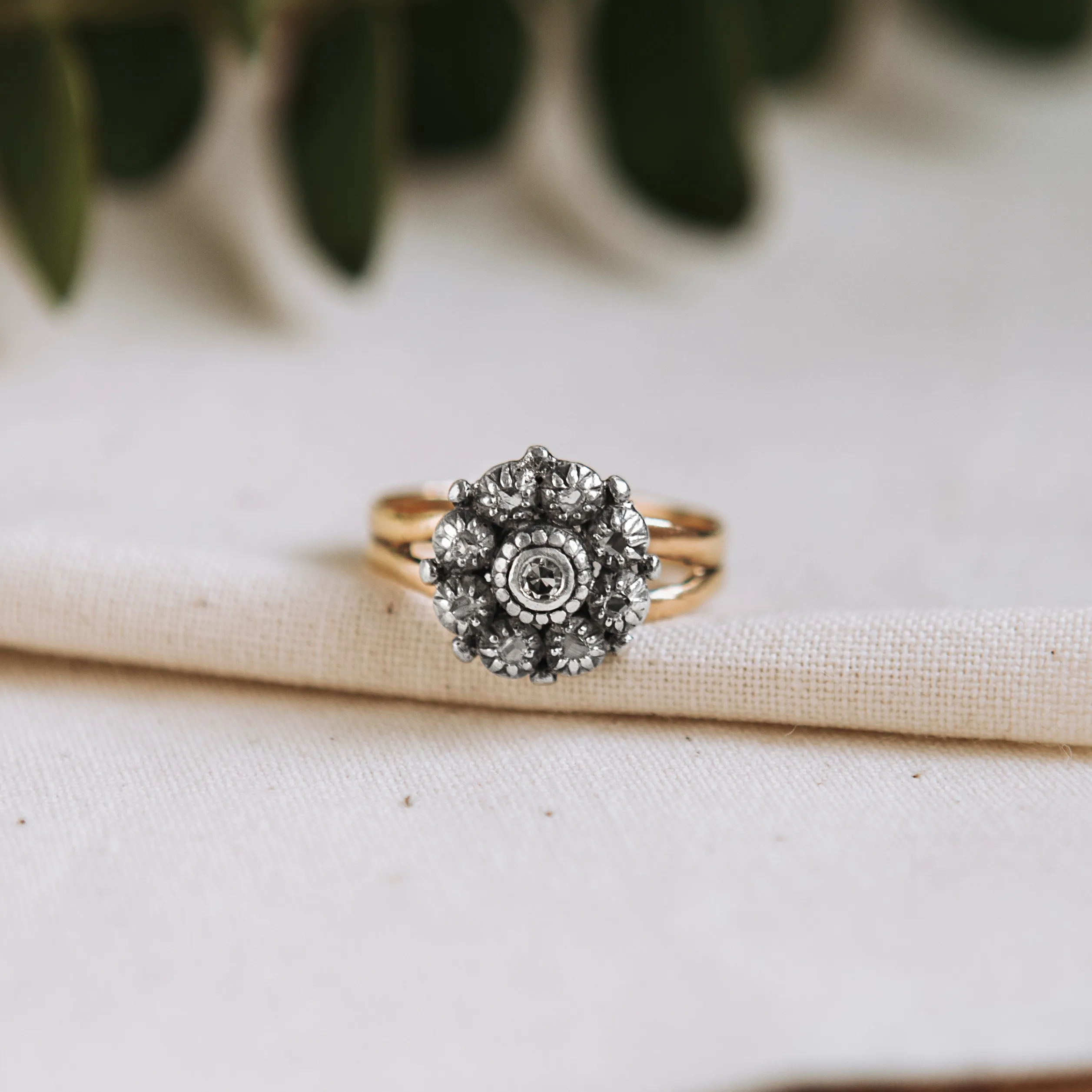 S7769 - 19th Century Rosette ring 1 S7769 - 19th Century Rosette ring