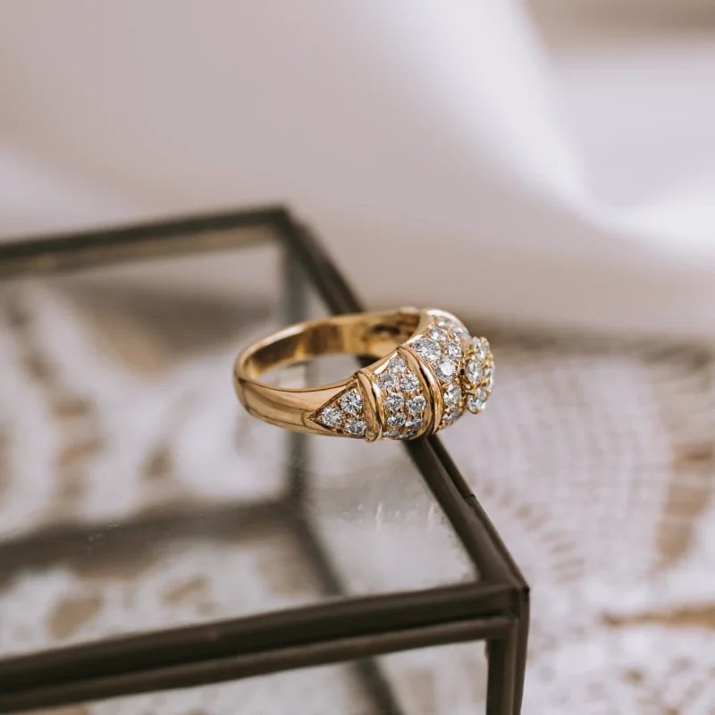 S7632 - Sortija vintage diamantes - Imagen 3