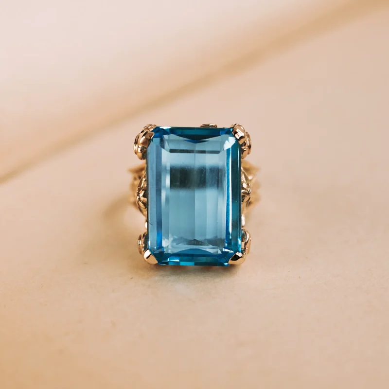 S6298 - Sortija vintage topacio