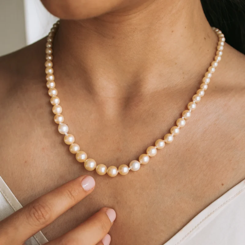 Alternative view of C7529 - Collar de perlas