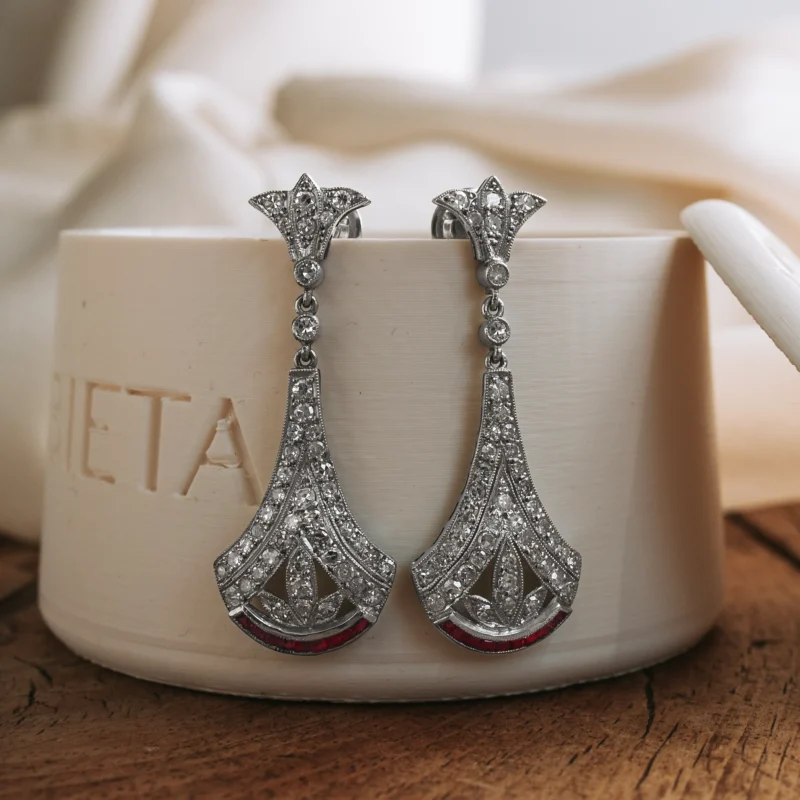 P7774 - Pendientes art déco