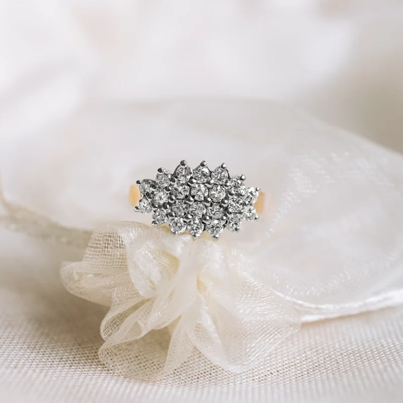 S7867 - Rosetón vintage diamantes