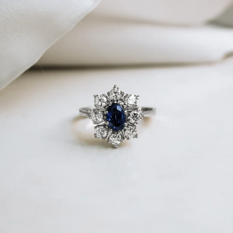 S7935 - Roseta vintage zafiro