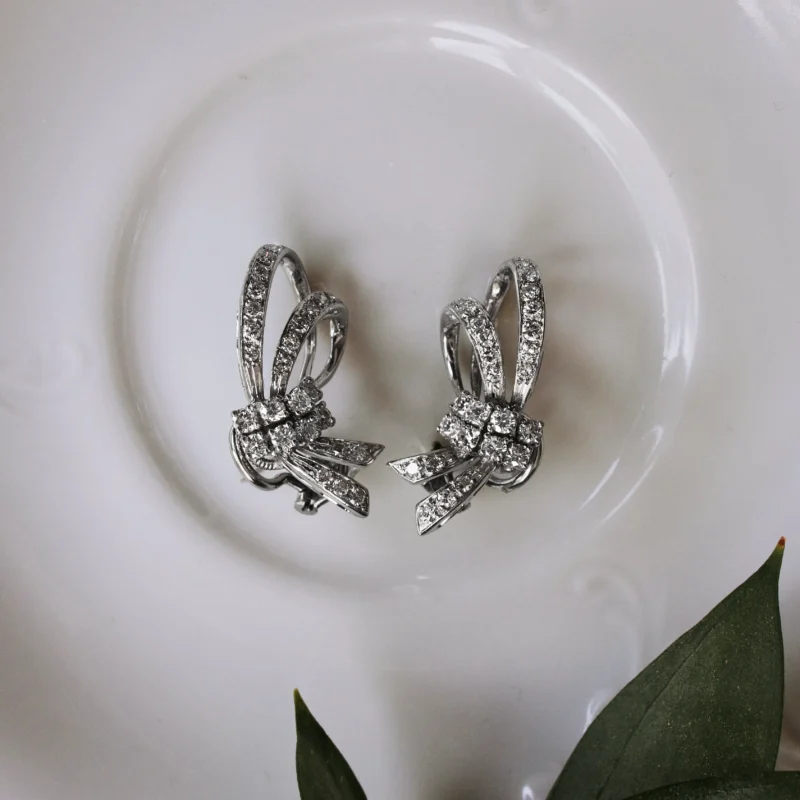 P7256 - Pendientes vintage lazos