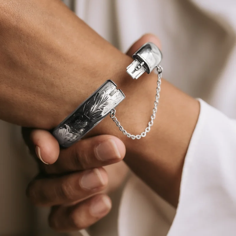 PS7505 - Pulsera vintage plata - Imagen 3