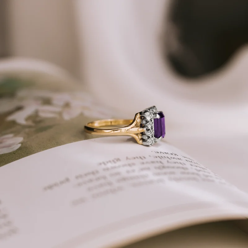 S7688 - Roseta vintage amatista - Imagen 3