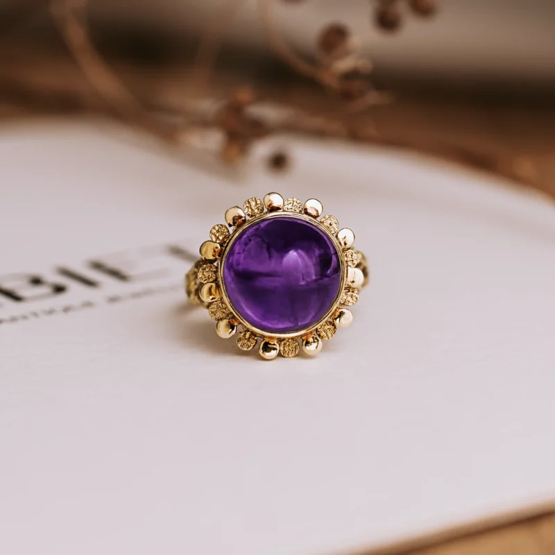 S7824 - Sortija vintage amatista