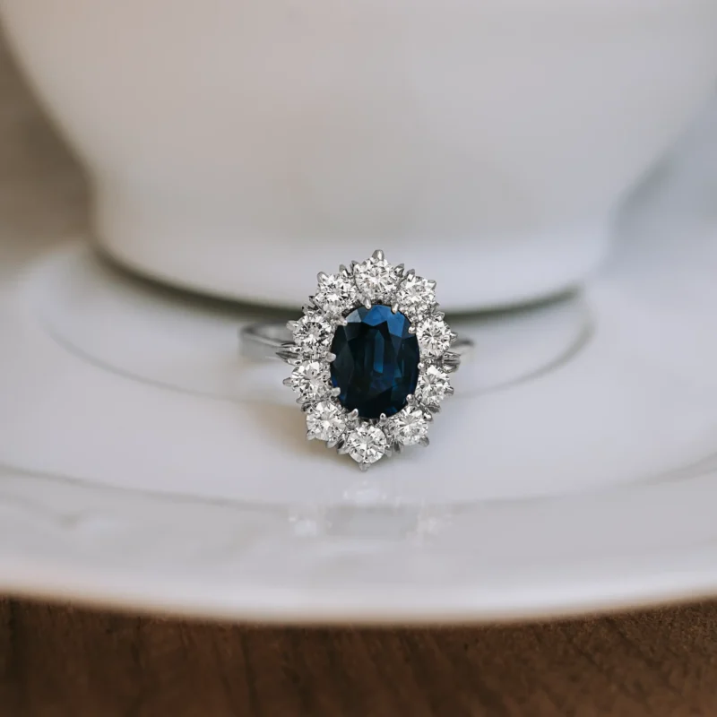 S7846 - Roseta vintage zafiro