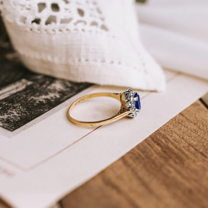 S7973 - Roseta vintage zafiro - Imagen 3