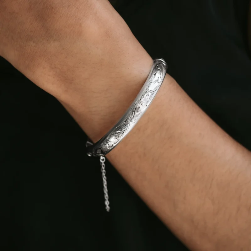 Alternative view of PS8042 - Pulsera vintage plata