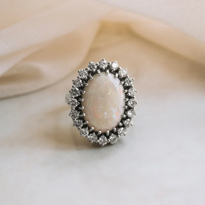S3573 - Roseta vintage ópalo
