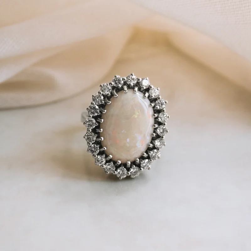 S3573 - Opal halo ring