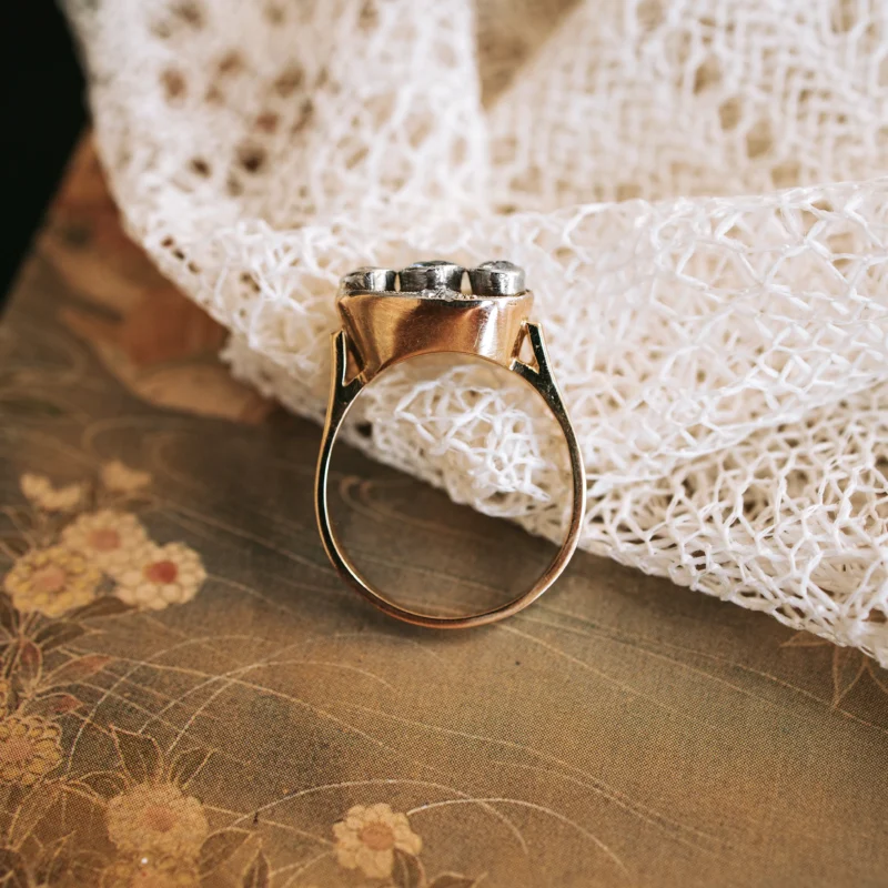 S6149 - Tresillo zafiro y diamantes - Imagen 3