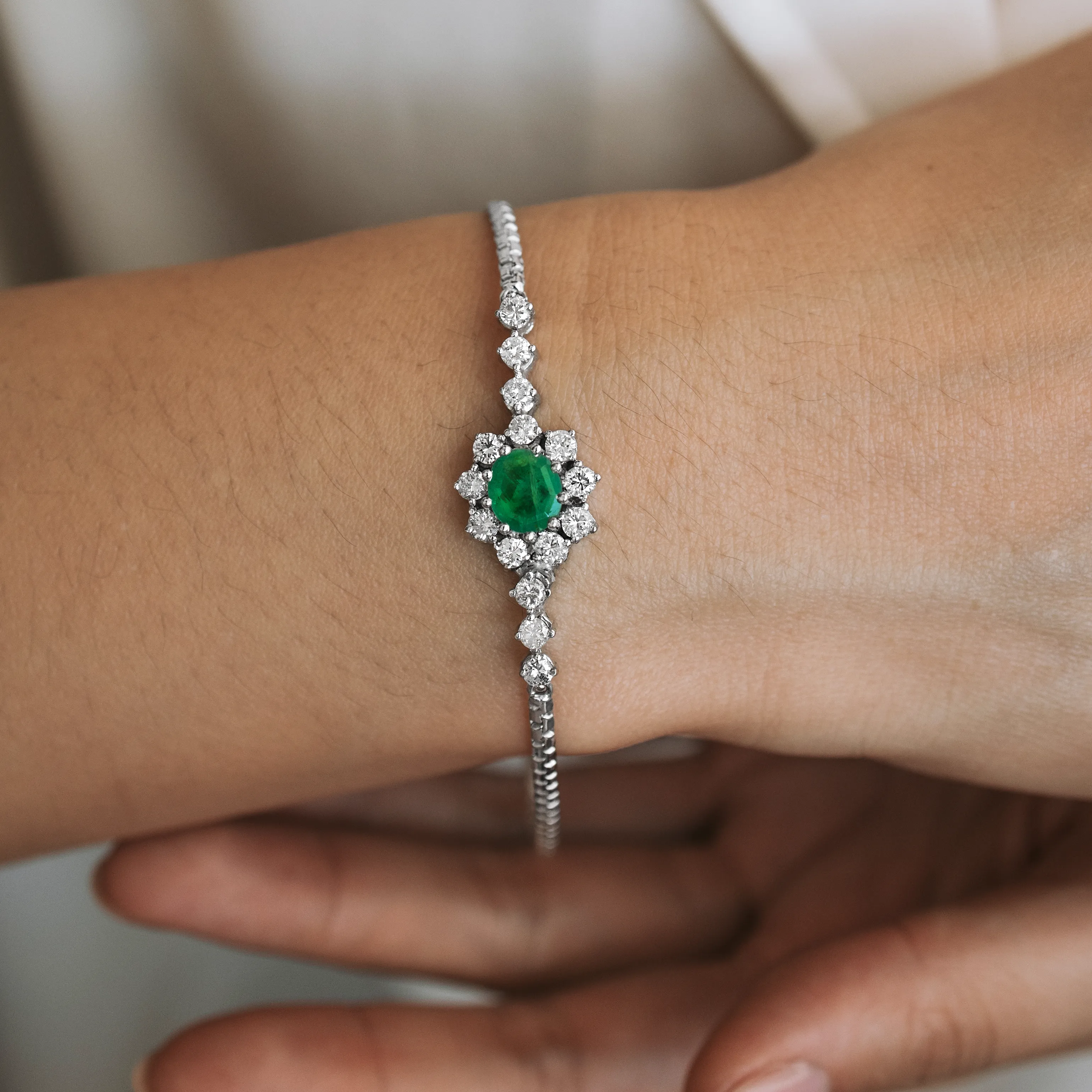 PS6575 - Pulsera vintage esmeralda 3 PS6575 - Pulsera vintage esmeralda - Imagen 3