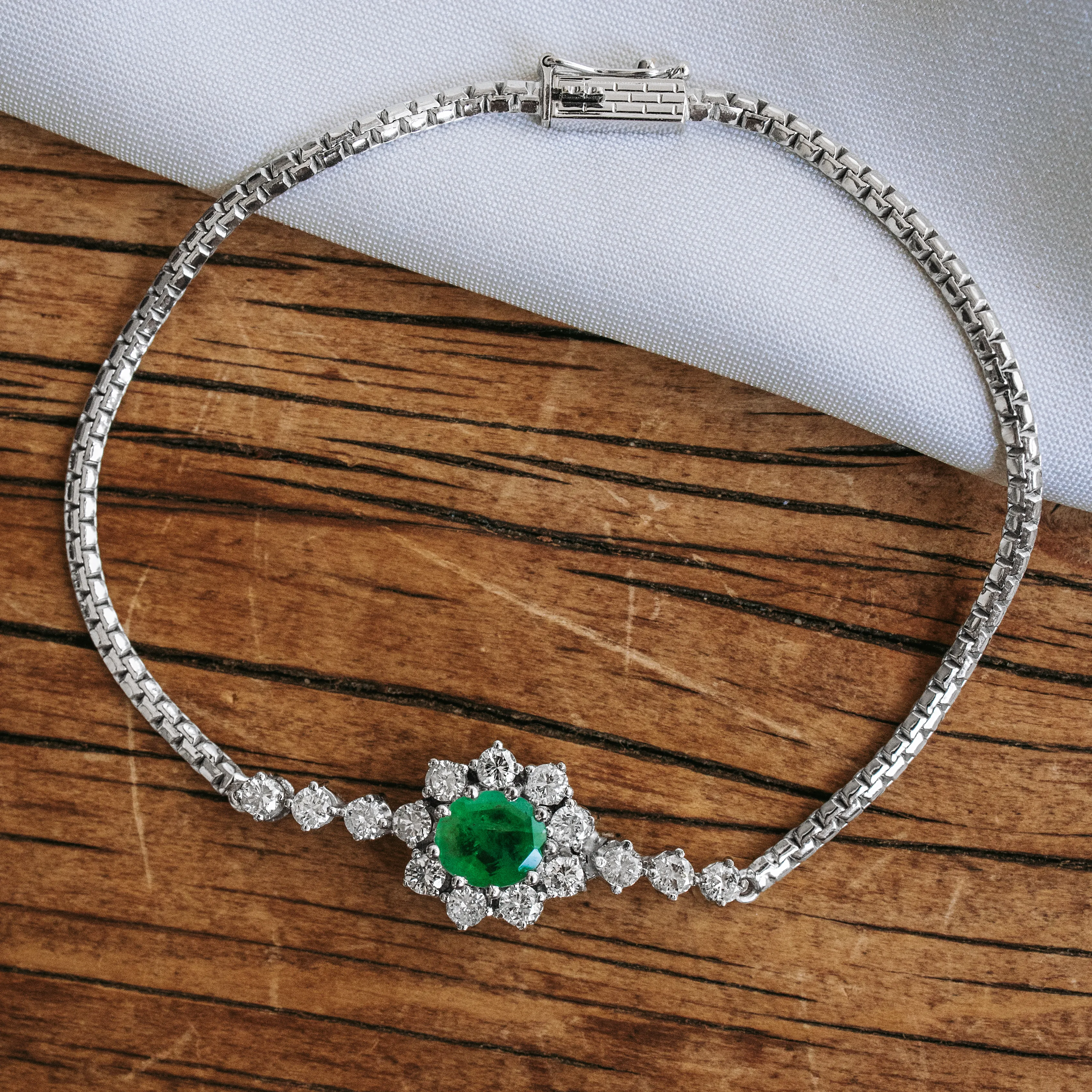 PS6575 - Pulsera vintage esmeralda 5 PS6575 - Pulsera vintage esmeralda - Imagen 5