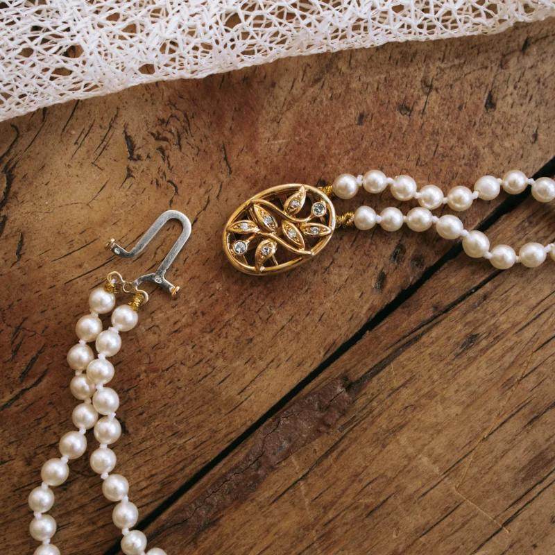 S6936 - Collar vintage perlas - Imagen 3