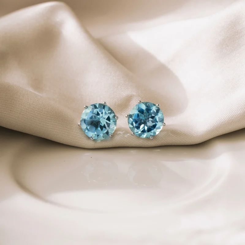 P7738 - Pendientes vintage topacios