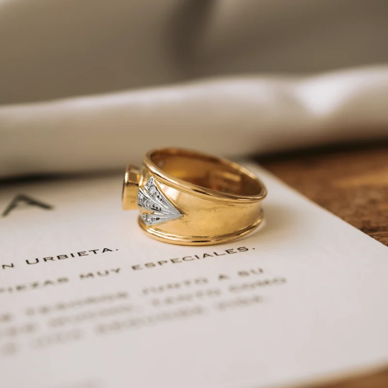 S7955 - Sortija zafiro y diamantes - Imagen 3